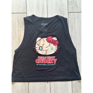 Hello Kitty Chucky Cropped Tank from Universal Studios Hollywood- Medium NWT